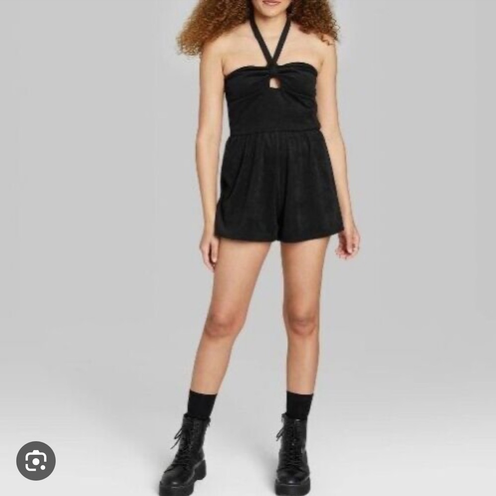 SMALL TARGET WILD FABLE BLACK ROMPER NWT